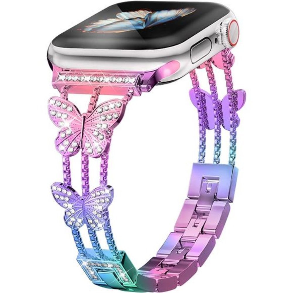 NEW Colorful Bling Butterfly Apple Watch Band